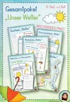 Vorschau - Arbeitsblätter - Materialpaket "Unser Wetter" - D, DaZ, DaF - Deckblatt