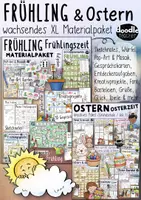 Vorschau - Mal- und Bastelvorlagen - Frühling und Ostern / Osterzeit - Kombi Sparpaket - Deckblatt