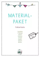 Vorschau - Anderer Materialtyp - Materialpaket Fehlertexte - Deckblatt