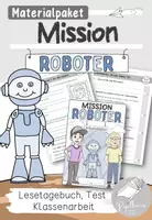 Vorschau - Arbeitsblätter - Materialpaket "Mission Roboter" - Deckblatt