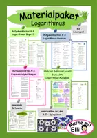Vorschau - Arbeitsblätter - Materialpaket Logarithmus - Deckblatt