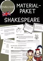 Vorschau - Arbeitsblätter - Materialpaket: Shakespeare | Warm ups, Sprechanlässe & More (Oberstufe) - Deckblatt