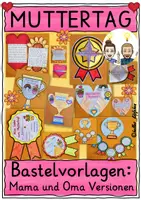 Vorschau - Stundenentwürfe - Muttertag Geschenk - Kreative Malvorlagen & Bastelvorlagen SPARPAKET - Deckblatt