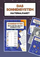 Vorschau - Arbeitsblätter - Materialpaket Sonnensystem: Unser Sonnensystem und die Planeten | Sonnensystem, Planenten, Weltall - Deckblatt