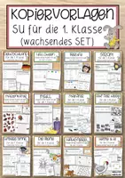 Vorschau - Arbeitsblätter - Wachsendes SET - Kopiervorlagen 1. Klasse zu den SU-Themen - Deckblatt