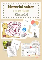 Vorschau - Spiele - Materialpaket Lesespiele Klasse 1 bis 3 - Deckblatt