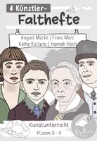 Vorschau - Arbeitsblätter - 4 Künstler-Falthefte Set 11 (Franz Marc, August Macke, Hannah Höch, Käthe Kollwitz) - Deckblatt