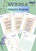 Vorschau - Arbeitsblätter - 🌷 Bundle Spring Poem - Gedichtreisen-Sammlung für den Frühling 🌷 - Deckblatt