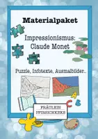 Vorschau - Stundenentwürfe - Materialpaket Impressionismus - Claude Monet - Deckblatt