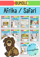 Vorschau - Arbeitsblätter - Materialpaket Afrika / Safari - Deckblatt