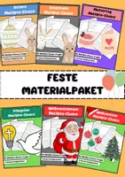 Vorschau - Arbeitsblätter - Feste und Feiertage Materialpaket Bundle - Deckblatt