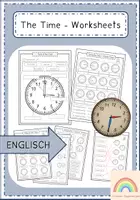 Vorschau - Arbeitsblätter - The Time - Arbeitsblätterpaket mit Lösungen - Deckblatt