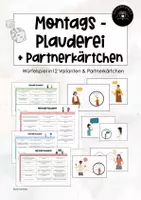 Vorschau - Spiele - Materialpaket: Kennenlernen, Montags-Plauderei + Partnerkärtchen - Deckblatt