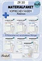 Vorschau - Aufgabenkarten - Materialpaket - Kopfrechentandem im ZR 20 - Addition - Deckblatt
