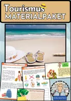 Vorschau - Arbeitsblätter - Tourismus - Materialpaket mit 17 Lernkarten & 6 Arbeitsblättern zu Massentourismus und sanftem Tourismus - Erdkunde Sek I - Deckblatt