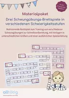 Vorschau - Arbeitsblätter - Materialpaket: Drei Schwungübungs-Brettspiele - Deckblatt