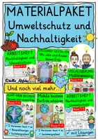 Vorschau - Stundenentwürfe - Umweltschutz und Nachhaltigkeit MATERIALPAKET Tag der Erde / Earth Day - Deckblatt