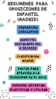 Vista previa - Para docentes: organización, planificación y formación - Infografías para oposición de Infantil - Portada