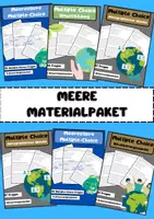 Vorschau - Arbeitsblätter - Meere großes Materialpaket Bundle - Deckblatt
