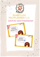 Vorschau - Präsentationen/Tafelbilder - Einführung Schriftlich multiplizieren 1+ 2 - Deckblatt