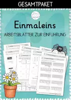 Vorschau - Arbeitsblätter - GESAMTPAKET | Einmaleins | Arbeitsblätter zur Einführung - Deckblatt