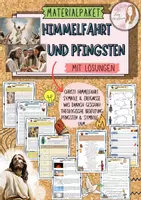Vorschau - Unterrichtsreihen - Materialpaket rundum Christi Himmelfahrt und Pfingsten mit Lösungen (Klasse 5/6/7/8) - Deckblatt