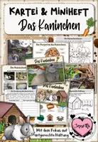 Vorschau - Arbeitsblätter - Haustiere: Das Kaninchen (Bundle aus Miniheft & Kartei) - Deckblatt