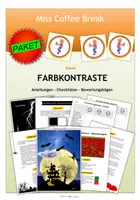 Vorschau - Arbeitsblätter - FARBKONTRASTE (Materialpaket Kunst 4.-7. Klasse) - Deckblatt