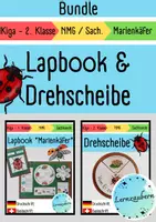 Vorschau - Mal- und Bastelvorlagen - Lapbook und Drehscheibe "Marienkäfer" - Deckblatt