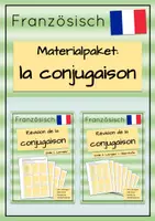 Vorschau - Arbeitsblätter - Materialpaket "la conjugaison" - Deckblatt