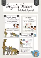 Vorschau - Stundenentwürfe - Materialpaket gewaltfreie Kommunikation Giraffensprache - Deckblatt
