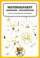 Vorschau - Stationenlernen - Materialpaket - Werken mit Holz - Werkzeug - Legekreise "Holzwerkzeug" - Deckblatt