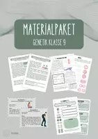 Vorschau - Arbeitsblätter - Materialpaket Genetik Klasse 9 - Deckblatt
