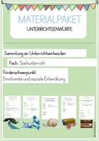 Vorschau - Stundenentwürfe - Materialpaket: Unterrichtsentwürfe Sachunterricht - Deckblatt
