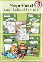 Vorschau - Arbeitsblätter - Mega-Paket Schmetterling | Sachunterricht Klasse 1-3 - Deckblatt