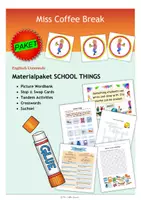 Vorschau - Arbeitsblätter - SCHOOL THINGS (Materialpaket) - Deckblatt