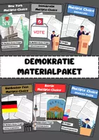 Vorschau - Arbeitsblätter - Demokratie Materialpaket - Bundle für den Politikunterricht - Deckblatt