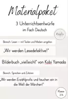 Vorschau - Stundenentwürfe - Materialpaket - 3 Unterrichtsentwürfe im Fach Deutsch - Deckblatt