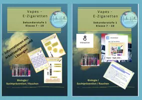 Vorschau - Stundenentwürfe - PREISVORTEIL✅ ‼️🚬Materialpaket Vapes - analoges Material + Interactive‼️ - Deckblatt
