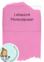 Vorschau - Arbeitsblätter - Liebeslyrik-Materialpaket I mit editierbaren 4 Klausuren - Deckblatt