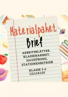 Vorschau - Stundenentwürfe - Materialpaket begründender Brief - Deckblatt