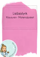 Vorschau - Klassenarbeiten - Klausuren-Materialpaket I Liebeslyrik I editierbar - Deckblatt