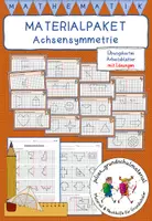 Vorschau - Arbeitsblätter - Materialpaket "Achsensymmetrie" - Übungskartei und Arbeitsblätter - Deckblatt