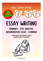 Vorschau - Arbeitsblätter - ESSAY WRITING (XL Materialpaket) - Deckblatt