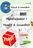 Vorschau - Arbeitsblätter - Mensch & Gesundheit - Materialpaket 1 (Sek 1) - Deckblatt