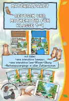 Vorschau - Arbeitsblätter - XXL Materialpaket für Deutsch und Mathematik, Ottertastisch, Otter - Deckblatt