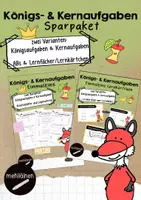 Vorschau - Mal- und Bastelvorlagen - Sparpaket Einmaleins | Königsaufgaben/Kernaufgaben - Deckblatt