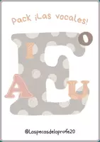 Vista previa - Unidades / Secuencias / Situaciones de Aprendizaje - Paquete las vocales - Portada