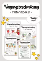 Vorschau - Arbeitsblätter - Vorgangsbeschreibungen Materialpaket Klasse 2 und 3 - Deckblatt