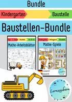 Vorschau - Arbeitsblätter - Baustelle: Materialpaket für den Kindergarten (Bundle) - Deckblatt